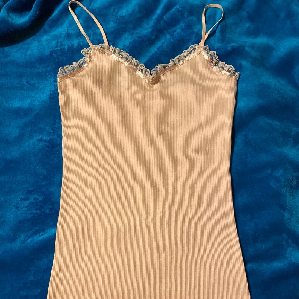 Pretty Pink Ribbed Tank Top